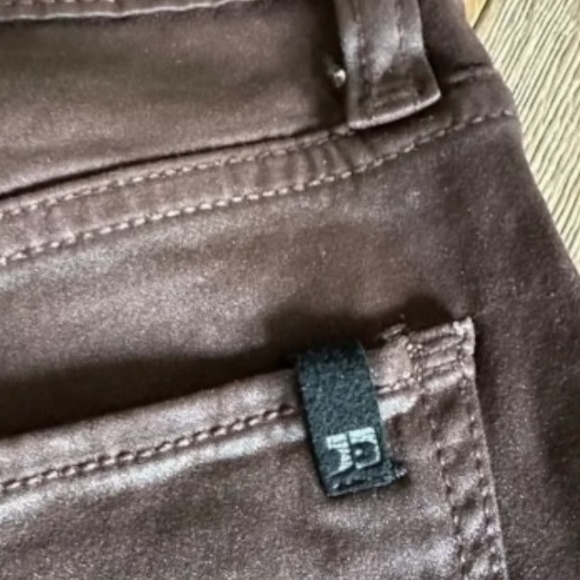 JOE’S JEANS Charlie Ankle Coated Skinny Jeans in Dark Coco Bean - Picture 7 of 10
